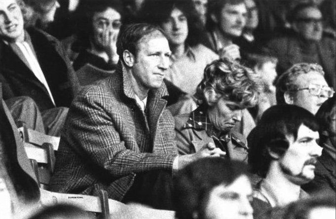 Dunsbyowl's tweet photo. #onthisday 46 years ago - 8th Oct 1977, what a momentous day & as important Wednesday goals go , the one scored by Tynan must be right up there. Big Jack watches #SWFC, bottom of the 3rd , beat Chesterfield 1-0 and becomes manager of the Wednesday club of Sheffield #RIPBigJack https://t.co/UtQUVoKt3F