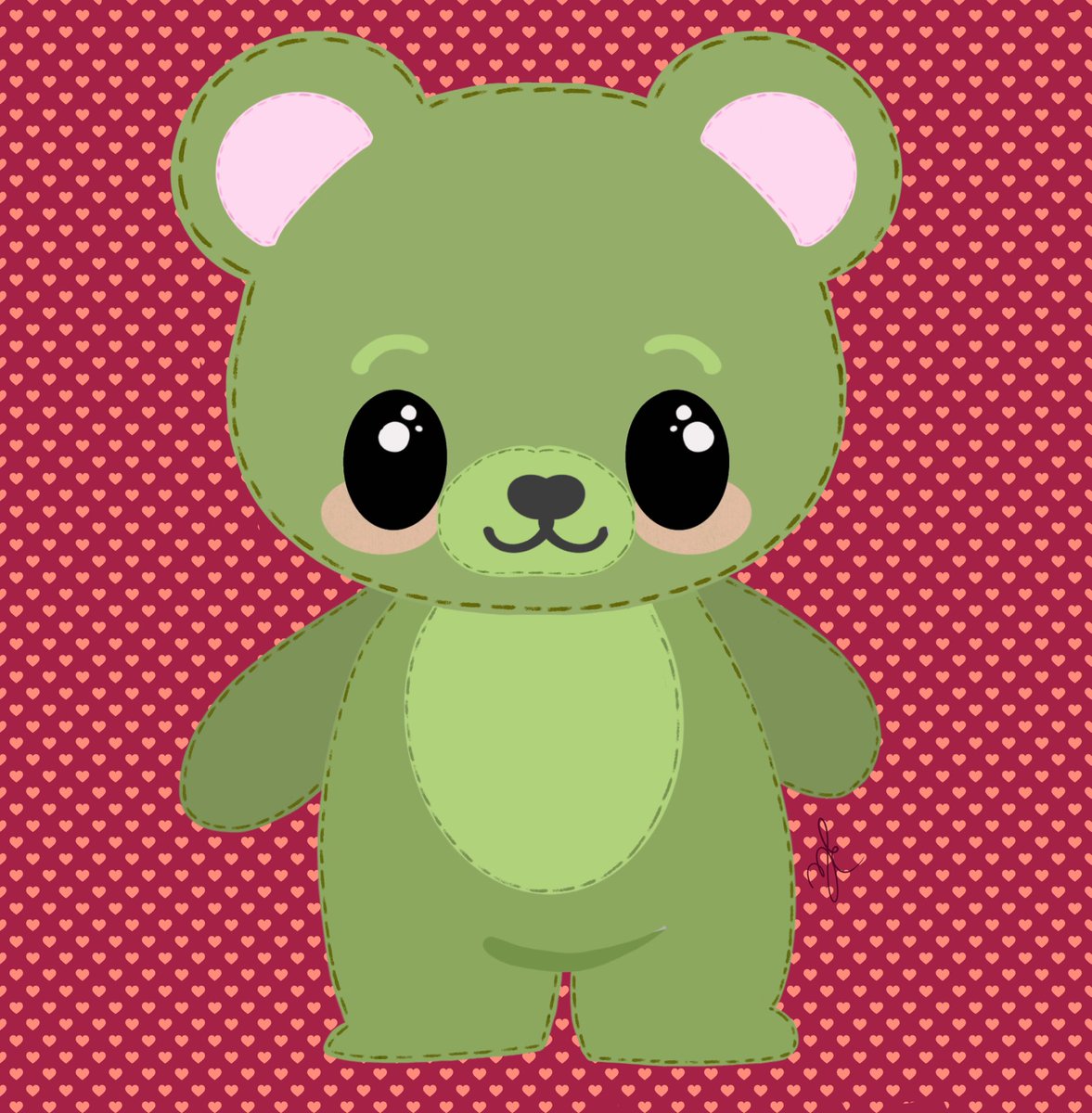 NeevyyArt's tweet image. Angie’s green bear #artystackbrushes #procreateart #procreate #halftonebrushes #procreateapp #neevyy_art #lineartbrushes #artystackstore