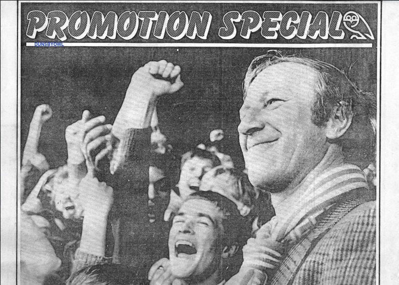 Dunsbyowl's tweet photo. #onthisday 46 years ago - 8th Oct 1977, what a momentous day & as important Wednesday goals go , the one scored by Tynan must be right up there. Big Jack watches #SWFC, bottom of the 3rd , beat Chesterfield 1-0 and becomes manager of the Wednesday club of Sheffield #RIPBigJack https://t.co/UtQUVoKt3F