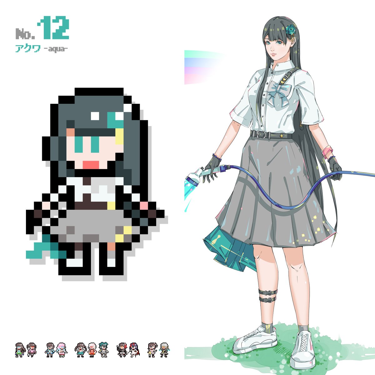 「久しぶりにドット絵を制作してみました #ドット絵 #Photoshop」|Cinnamon0706のイラスト