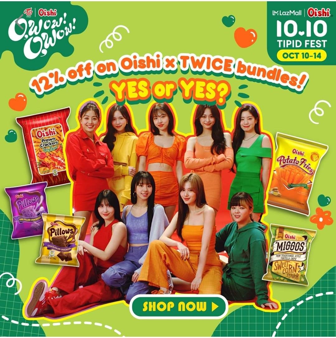 Oishi x TWICE Bundle LazMall FB Ad!
