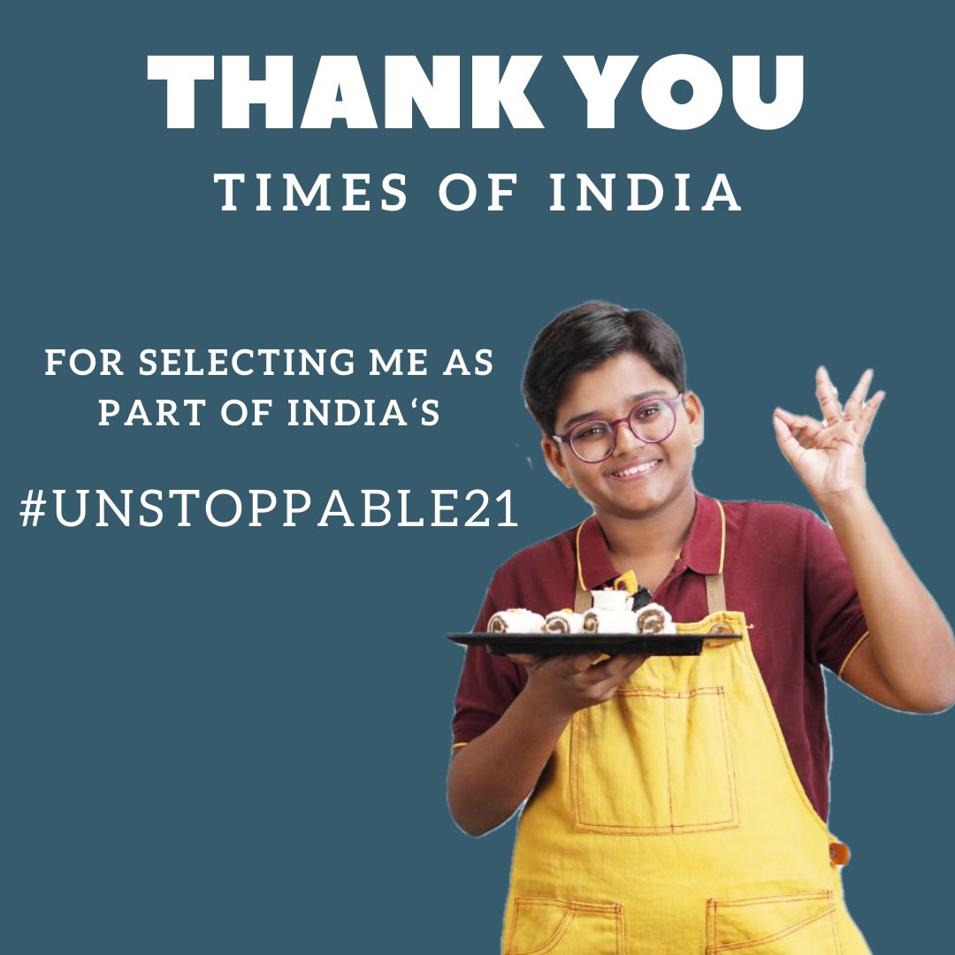 kichatube's tweet photo. Deeply honored to be selected as one of the @timesofindia Unstoppable 21 in 21 Under 21! Thank you to my mentors, family, and friends for your support. I'm excited to join this group of talented young Indians and continue working to make India a better place. #Unstoppable21 https://t.co/tyHBlAIfqJ