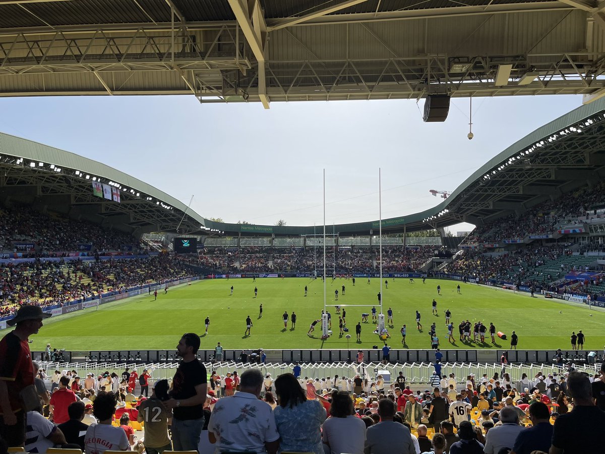 AnnePritchard14's tweet photo. 🏴󠁧󠁢󠁷󠁬󠁳󠁿 16 years ago, we came to Nantes to watch Wales v Canada #rwc2007 and I was pregnant with James!
Yesterday, we were back with our 2 teenagers to watch Wales v Georgia 🏴󠁧󠁢󠁷󠁬󠁳󠁿 #walvgeo #cymru #wales #RWC2023 https://t.co/Jlz0nxHST3