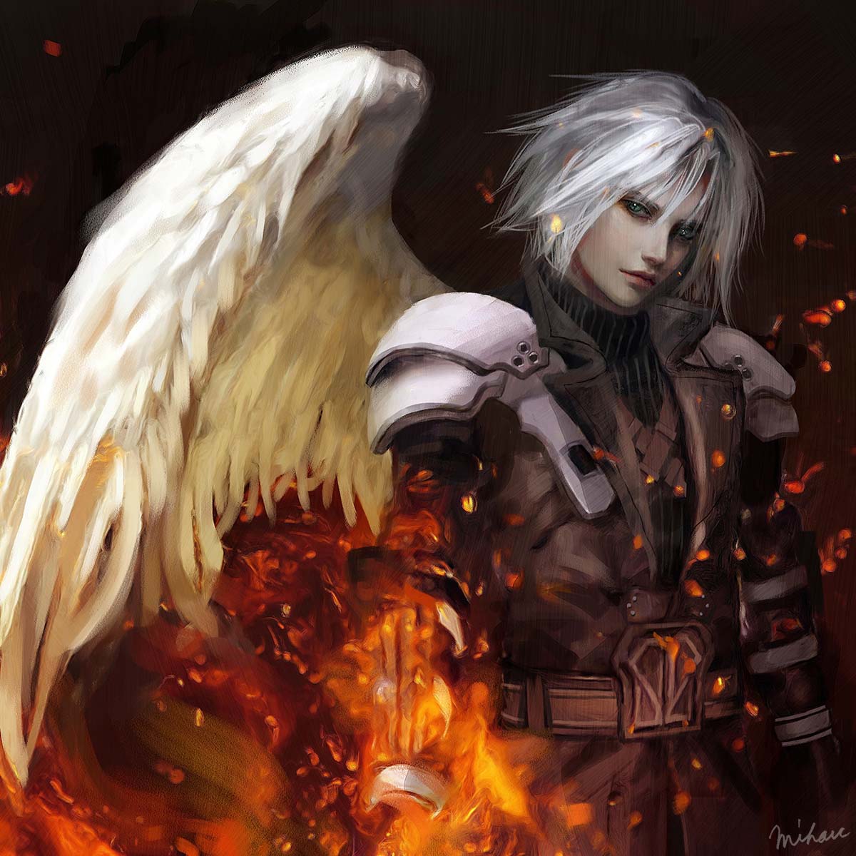 _1sagi_'s tweet photo. 白。 #FF7EC #セフィロス #Sephiroth https://t.co/LVncdyUBbp