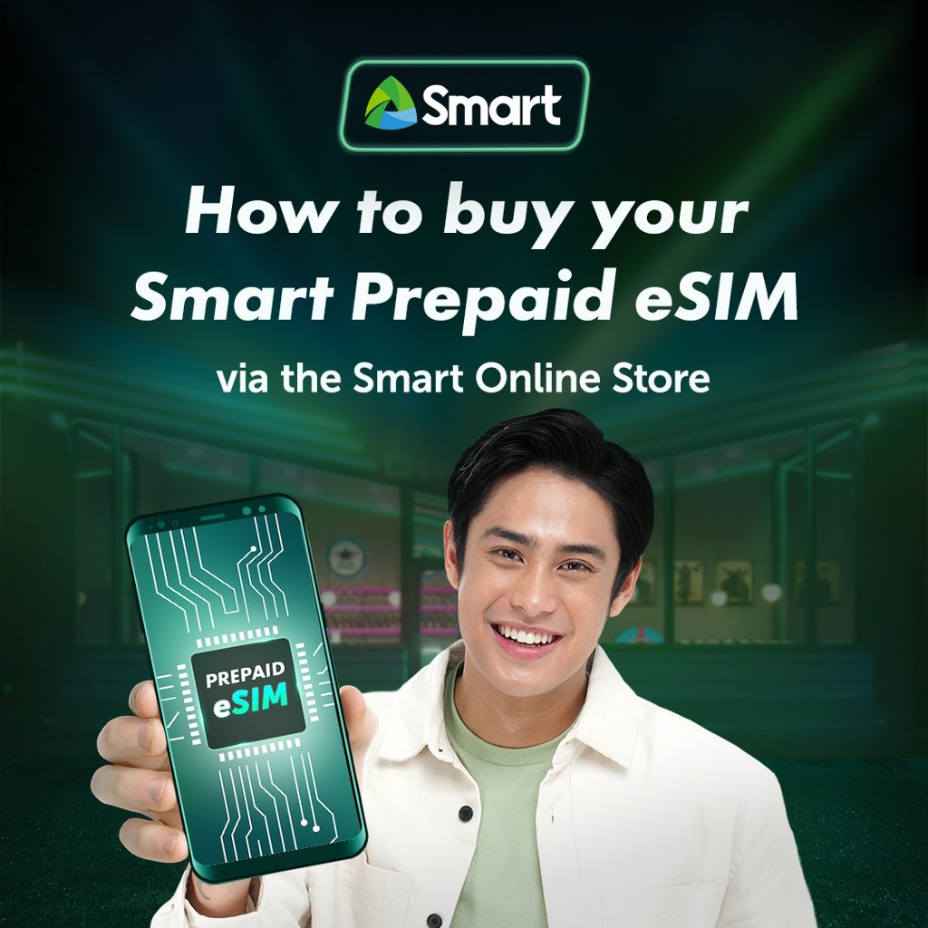 LiveSmart's tweet image. Dive into the convenience of Smart Prepaid eSIM and hassle-free activation. Order yours today through the Smart Online Store and receive your eSIM via email.

Buy now: smart.com.ph/buy-esim

#SmarteSIM