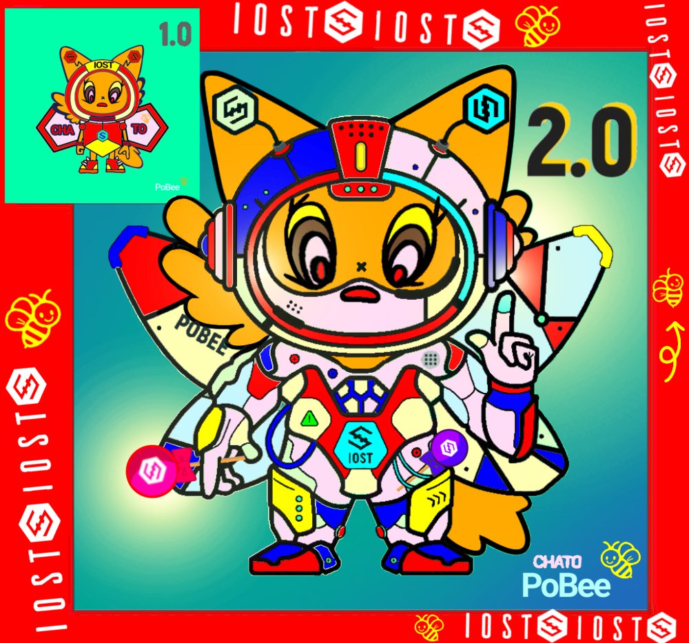 CHA10rama2's tweet photo. @IOST_CN CHATORAMAN🐈🐝bee2.0ver
A cat that brings happiness transforms into an IOST bee~〜🐈〜🐝⤴⤴💓
蜂2.0ver
#IOST #PoBee2 #PlanetWarrior #NFT #Giveaway #PoBee https://t.co/rX5eoPGSbd