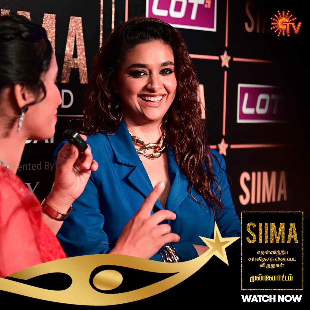 SunTV's tweet photo. Pretty ladies 😍

SIIMA | WATCH NOW

#SunTV #SIIMA #SIIMAOnSunTV #KeerthySuresh #KalyaniPriyadarshan #SunDigital https://t.co/t3Yc2tI1Ec