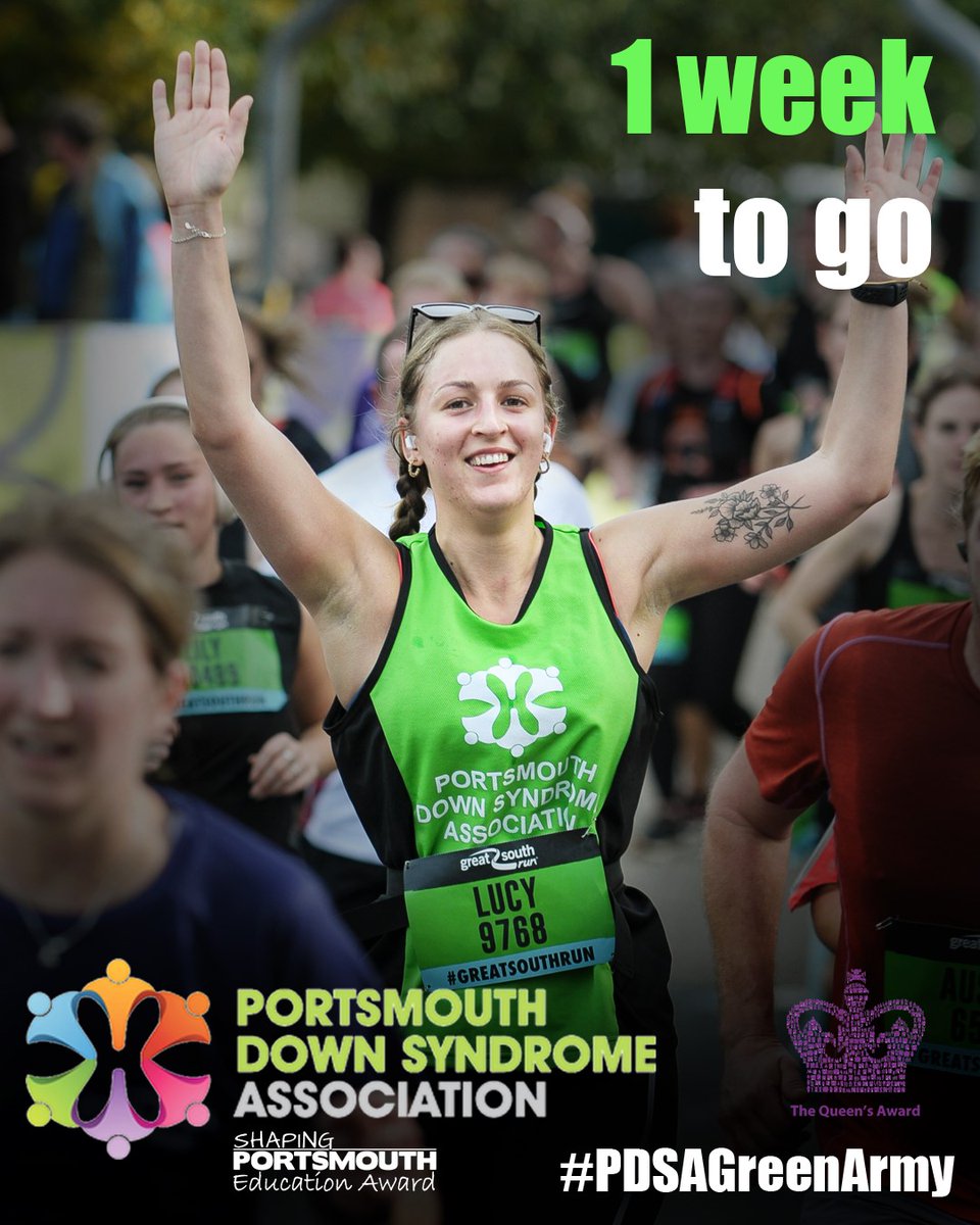 One week until our Big Green Weekend! Free @great_run places still available in all runs & 100s of our supporters will cheer you round the route. Register here forms.gle/8rknqnTzH9v4Fm… #GreenArmy @MichelleS2104 @girliesaints @alice0sborne @callen620918 @kenross2011 @ScottMorgan101