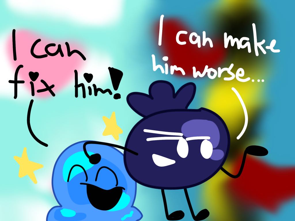RajTDIBrainrot's tweet photo. Update: I found someone WASSUP GOOBERRY NATION
#inanimateinsanity #inanimateinsanityinvitational #osc #objectshowcommunity #goo #blueberry #gooberry https://t.co/awGCjjtODY