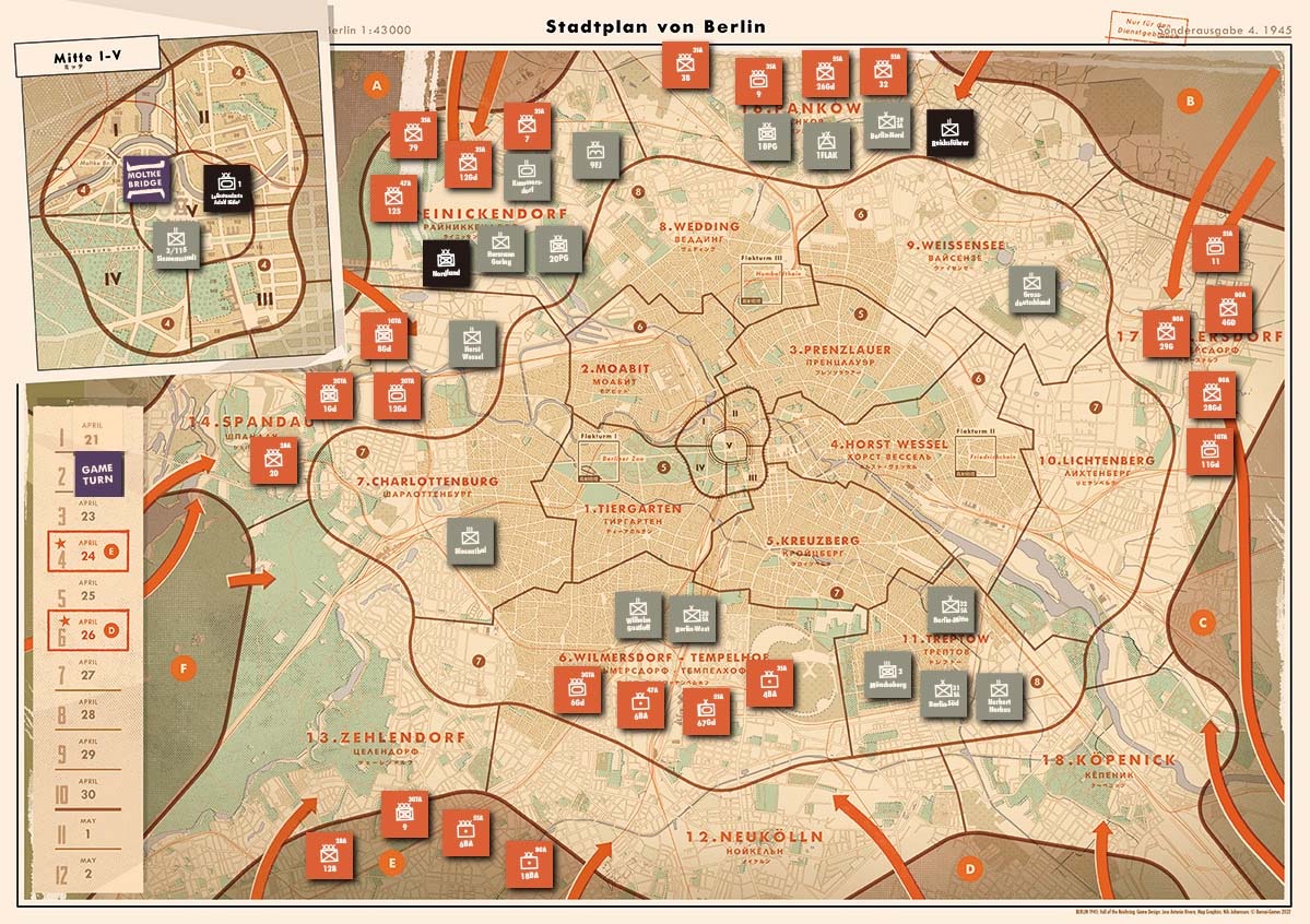 LudoVeritas's tweet photo. "BERLIN 1945"
El tercer juego de José Rivero en @NACWargames, tras #ElReyenelNorte y #MaderayAcero, es este #Berlín1945, @MasQueOca ya ha confirmado el Arte de @zweigefuhle.
#Wargame en #Precompra en @MasQueOca y @MasQueOcaTienda:
https://t.co/i9wbeSBLld
#juegosdemesa https://t.co/9iYFNUkWY9