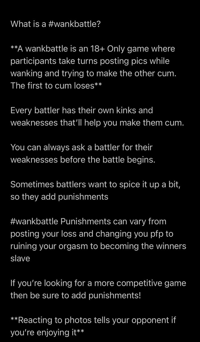 GoonQueen5's tweet photo. HOW TO #WANKBATTLE

Please repost to spread the knowledge 💋 https://t.co/4FCIsnU3aI