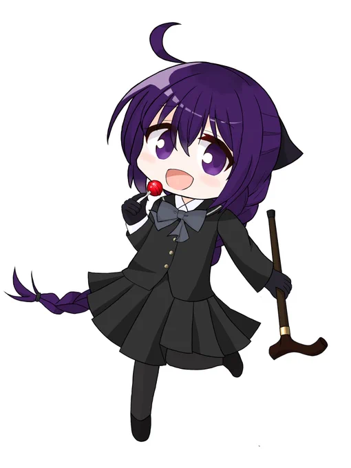 綾芽さん 銀髪も合うなぁという気持ちと今まで紫髪だったしなぁの気持ち #花宮綺譚