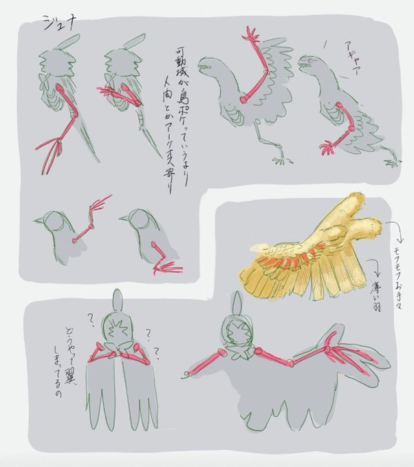 ジュナイパーの翼の仕舞い方が独特すぎるんだよ。みんなもよく見てみてほしい