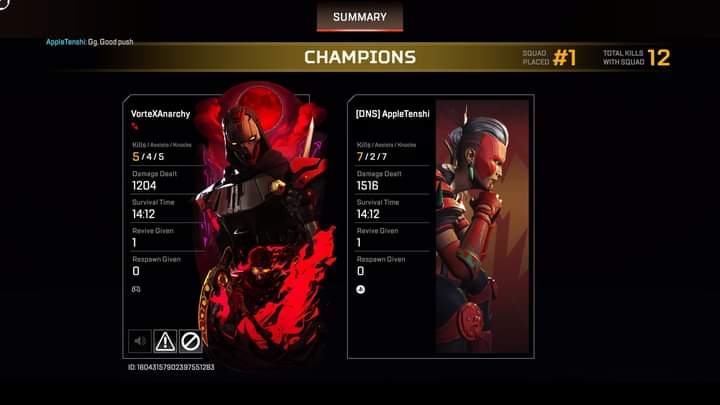 appletenshisama's tweet photo. I guess 7 is my lucky number this season. These are my mains btw 🤣 #ApexLedgends #apexlegendsconsole #battleroyale #FPS #fpsgames #gamer https://t.co/o82qsMFQGz