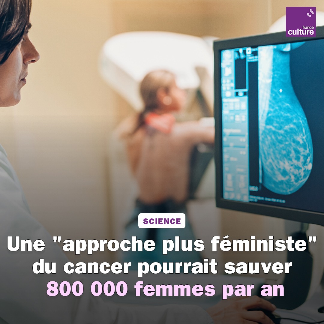 Une "approche féministe" du cancer pourrait sauver la vie de 800 000 femmes/an, selon la revue médicale britannique <a href="/TheLancet/">The Lancet</a>.
"Le patriarcat domine les soins, la recherche et l'élaboration des politiques en matière de cancer".
radiofrance.fr/franceculture/…