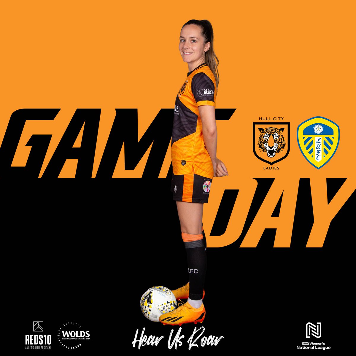 Game Day 🚨

Hull City Ladies take on Leeds United at the Easy Buy Stadium! 

📍 Easy Buy Stadium, Barton, DN18 5RL

⏰️ 2PM KO

🐯 Under 16's FREE*

🎫👇 Online &amp; on the gate!

hullcityladies.bigcartel.com/product/hull-c…

🤝 <a href="/WOLDSENGSERVICE/">WOLDS ENGINEERING</a> | <a href="/reds10ltd/">Reds10</a>

#HearUsRoar