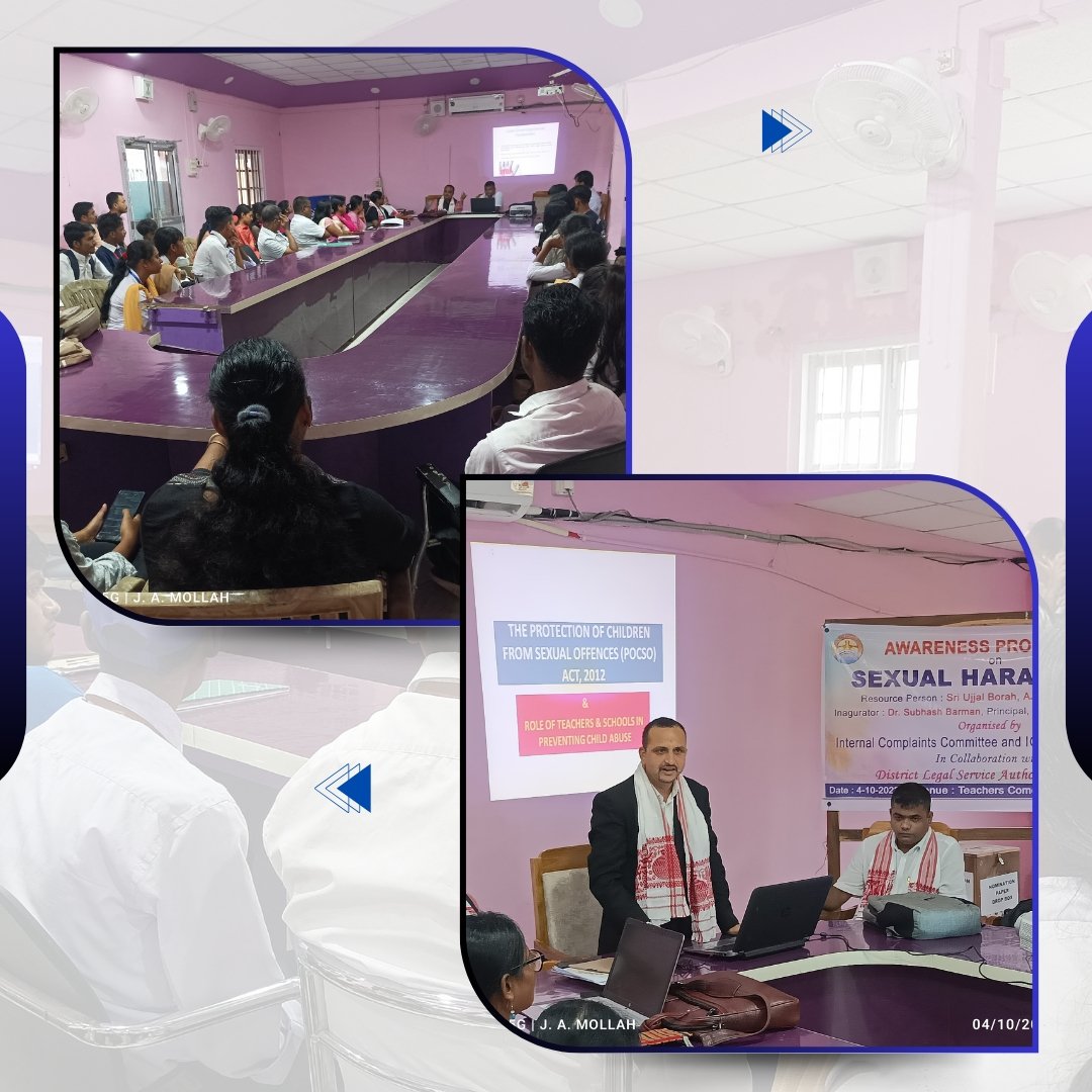 pankajsinghips's tweet photo. NSS volunteers from Goalpara College took part in an Awareness Program on Sexual Harassment held at Goalpara College. Appreciate their dedication to promoting a safe and respectful environment.
#NSSIndia https://t.co/zeEcO4mLXS