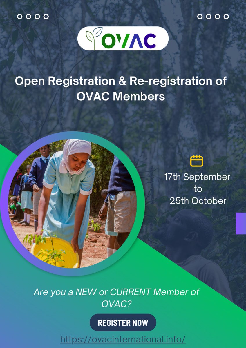 OVACAfrica's tweet photo. Welcome to the OVAC Family! As we open our doors to both seasoned and new members, we're excited to grow together and strengthen the OVAC community. Join us on this journey of connection, collaboration, and making a difference. #OVACCommunity #TogetherWeThrive https://t.co/G0EEOX50Te