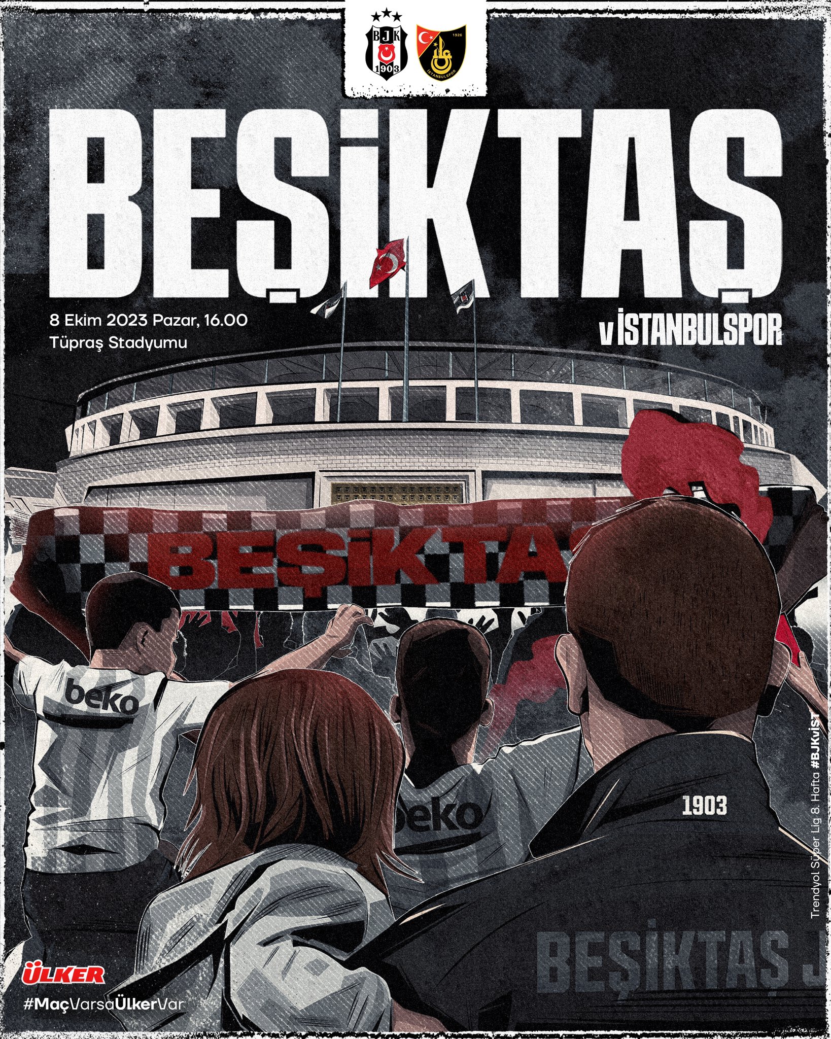 Beşiktaş İstanbulspor Maç Afişi