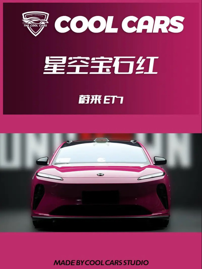 NIOSwitzerland's tweet photo. #NIO ET5 "Star Ruby Red, so beautiful
It is like the starry sky at night, shining with charming light
Make people fall in love
When I saw this color, I was deeply attracted by it". https://t.co/SSI52aEqQY