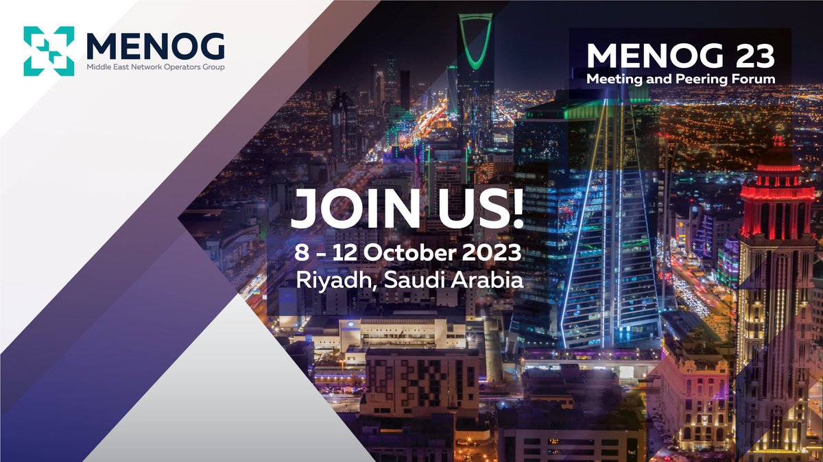 It's a busy day for our #MENOG23 workshop attendees! Taking place today, workshops on:
✅ #BGP Operations and Security 
✅#DNS operations and KinDNS
✅ Using recursive resolvers in the Middle East

menog.org/meetings/menog…