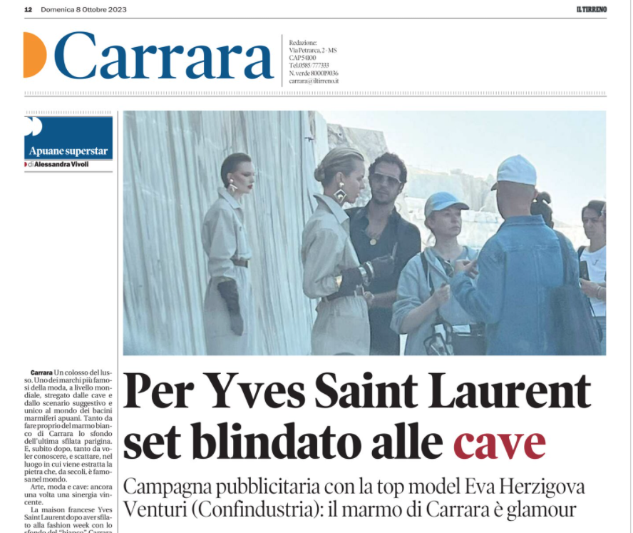 massacittacom's tweet photo. Ecco mancava questa. La distruzione delle #AlpiApuane è #glamour. @YSL scelga un'altra location per la sua campagna pubblicitaria non prestandosi al #greenwashing in un'epoca di #crisiclimatica. Non c'è nulla di #glamour nel distruggere #ambiente #natura #flora #fauna in #Apuane https://t.co/TaopKYPOJg