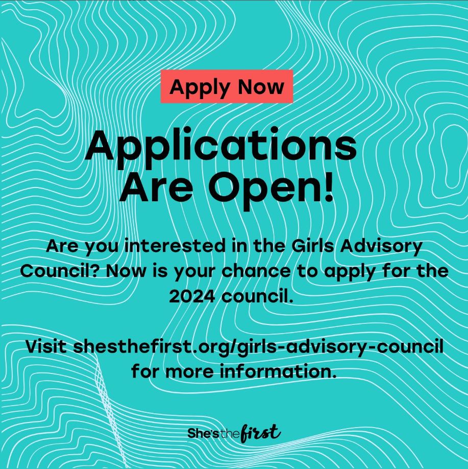 OPPORTUNITIES FOR YOUTH (@opportunitiesfy) on Twitter photo Passionate about girls' rights? Join the Girls Advisory Council! 💪
✨ Shape initiatives
🌍 Virtual collaboration
🗣️ Amplify girls' voices
📅 Deadline: Oct 28, 2023
Apply Here: bit.ly/3Q2VnW7
#GirlsAdvisoryCouncil #opportunity #EmpowerGirls #LeadershipDevelopment Passionate about girls' rights? Join the Girls Advisory Council! 💪
✨ Shape initiatives
🌍 Virtual collaboration
🗣️ Amplify girls' voices
📅 Deadline: Oct 28, 2023
Apply Here: bit.ly/3Q2VnW7
#GirlsAdvisoryCouncil #opportunity #EmpowerGirls #LeadershipDevelopment