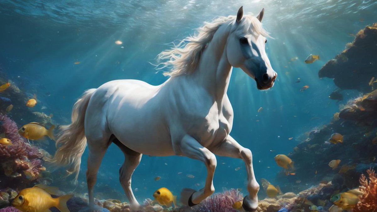The malevolent #aughisky (water horse) emerges from the sea in November. It gallops over sands and fields. Do not ride it. It will bound back into the water with you on its back. It will devour you. All of you. Except the human liver, which will float to the surface of the sea.