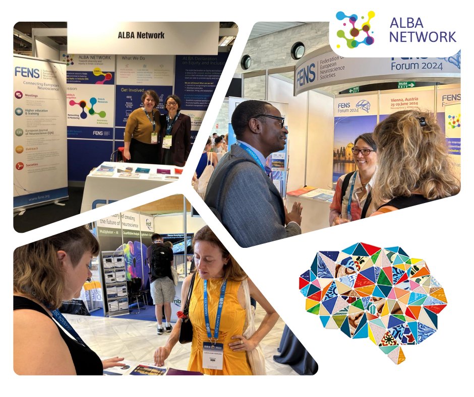 📯 ALBA is exhibiting at #ECNP2023! 👋🏿 Come say hi at Booth #19, learn more on how you can become a member and get involved in promoting diversity & inclusion in brain sciences. We are next to the @FENSorg Thanks to @ECNPtweets for the opportunity to be present at the Congress!