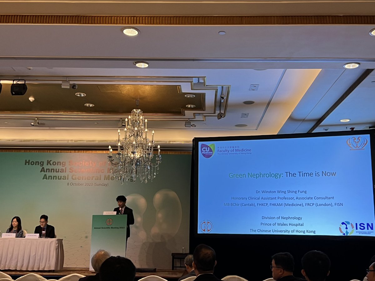 Another fruitful day by learning AI in nephrology @cc_szeto, gender disparity (Lorraine Kwan @Apsn_eph ), green nephrology @WinstonFung1 and many other topics in #HKSN annual scientific meeting 😃 @drkmchow1