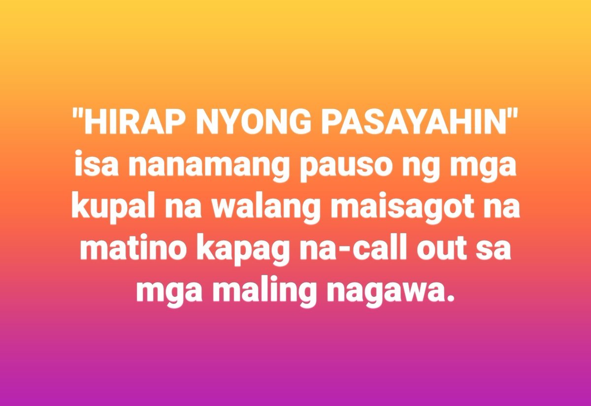 UnrupturedTV's tweet photo. Sagutan ng mga cyberbully at enablers ng mga cyberbullies aka keyboard warriors.

Reminds me of the line EH DI WOW at OH EH DI IKAW NA to low-key gaslight and mock someone for doing the right thing when in fact wala lang silang maisip na logical response kasi cornered na sila🖕🏼 https://t.co/P8hJLlYySt