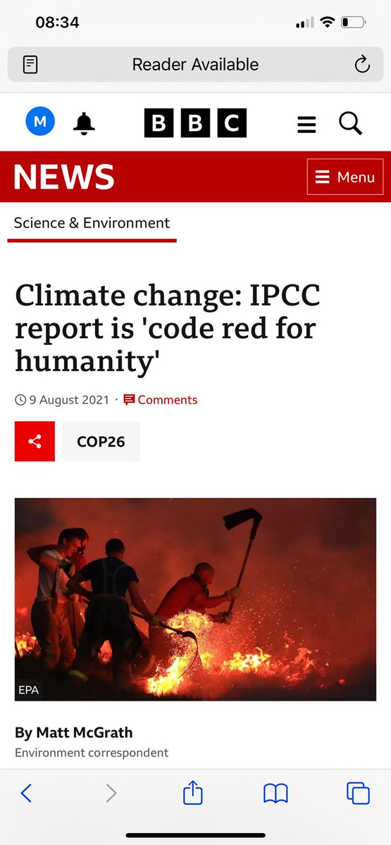MrMatthewTodd's tweet photo. This is the problem right here. 👇Scientists are not merely ‘concerned’, they are in a state of shock. Some like @joellegergis write of being in tears, NASA’s @ClimateHuman &amp; @DrJamesEHansen, have both been arrested protesting &amp; urge us to. The media is gambling with our lives https://t.co/lHZkWSlpeI