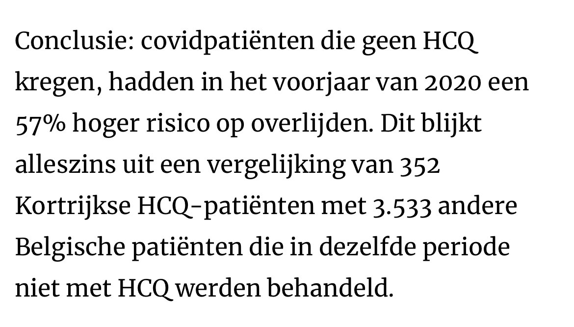 Belgische studie: omstreden hydroxychloroquine mogelijk wél effectief tegen covid

Eindelijk durft men stilaan, ook in ons land, toegeven dat HCQ mogelijks veel levens heeft gered. De artsen die hier schitterende resultaten mee behaalden werden door <a href="/vanranstmarc/">Marc Van Ranst</a> weggezet als