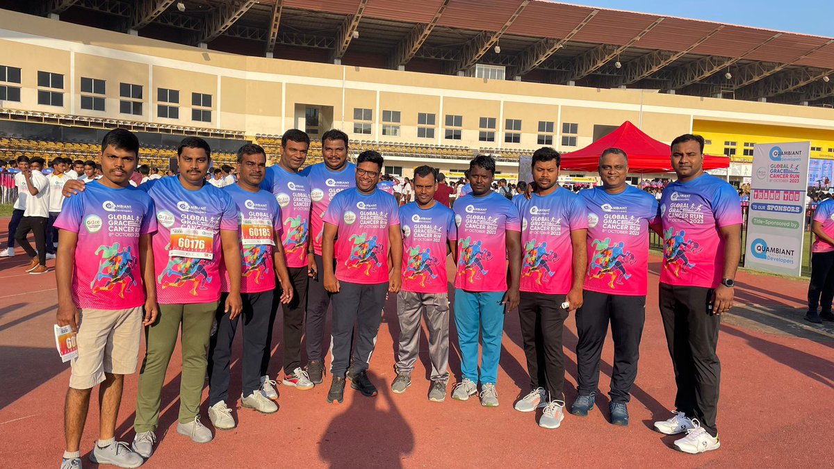 kapstonservices's tweet photo. Kapston Services actively participated in the Grace Cancer Run flagged off at Gachibowli Stadium, #Hyderabad under the aegis of The Grace Cancer Center, which aims to save at least 25000 lives affected by Cancer.

#marathon #telanagana #cancercause #participation https://t.co/HjPHTujoLL