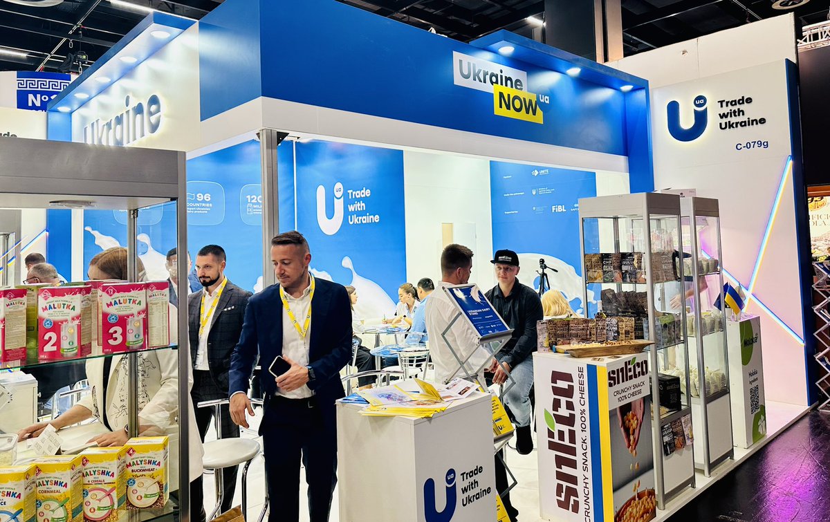 iryna_shum's tweet photo. Ukrainian business is demonstrating economic miracle in today's conditions. It is true. Thanks to partners 4 making UA participation possible! 

#TradeWithUkraine is an important support for Ukrainian economy and thus contribution to peace in Europe.

#Anuga #Nazovni #Ukraine 2/ https://t.co/VNb4PmGp3J