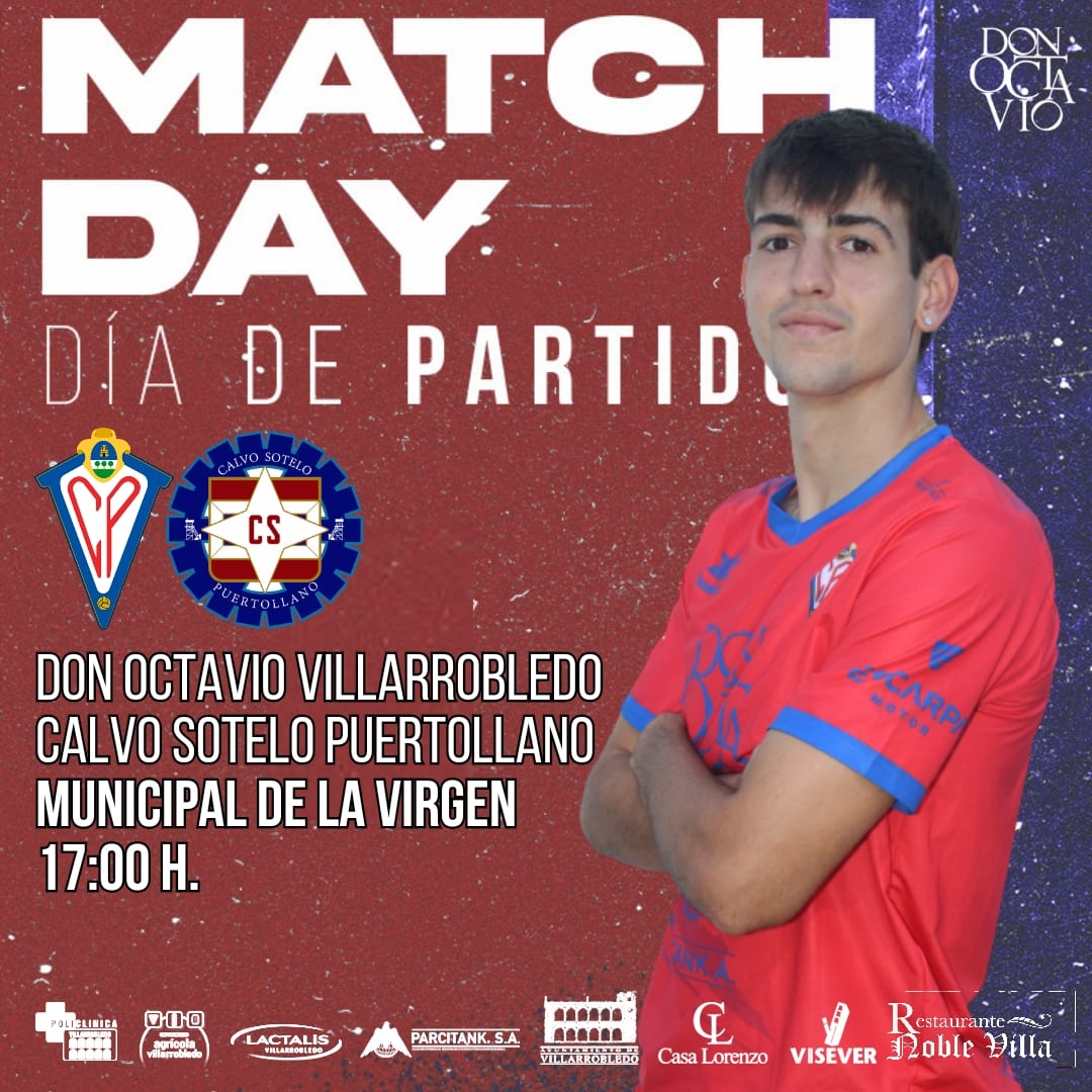 CPVillarrobledo's tweet photo. 🟥🟦 DÍA DE PARTIDO

¡𝐇𝐎𝐘 𝐉𝐔𝐄𝐆𝐀 𝐄𝐋 DON OCTAVIO CP VILLARROBLEDO!🙌🏻🔴🔵

🏆 3 RFEF-Jornada 5
🆚 CS PUERTOLLANO 
🕒 17 Horas
🏟 Municipal de La Virgen
 
💪 ¡Vamos Lobos! 

#tunoshacesmejores❤️💙 https://t.co/bd5xdHDKS9