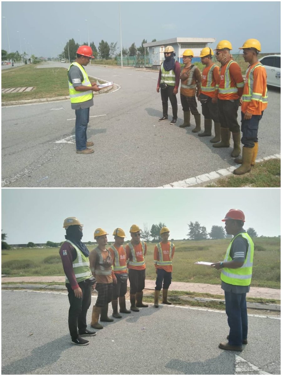 ssjv_kn's tweet photo. Program Taklimat Keselamatan Kepada Sub Kontraktor Kerja-Kerja Rutin R03 Kuala Nerus, Terengganu.

@jkrktganu
@JKRTerengganu
@sibs

Berhati-hati di jalan raya!

#SSJV
#SasoakaiResources
#YOURSAFETYISOURTOPPRIORITY https://t.co/hUCOu6oI4M