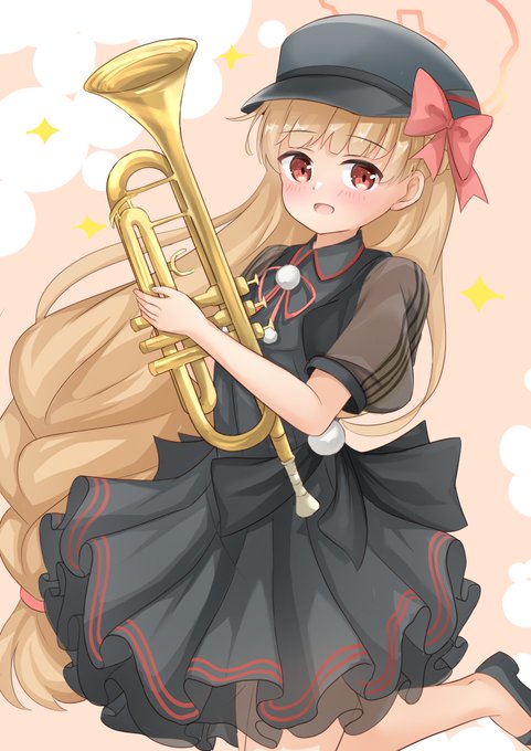 ノドカ体小さくてトランペット大きく見えるの可愛すぎる…  #ブルアカ