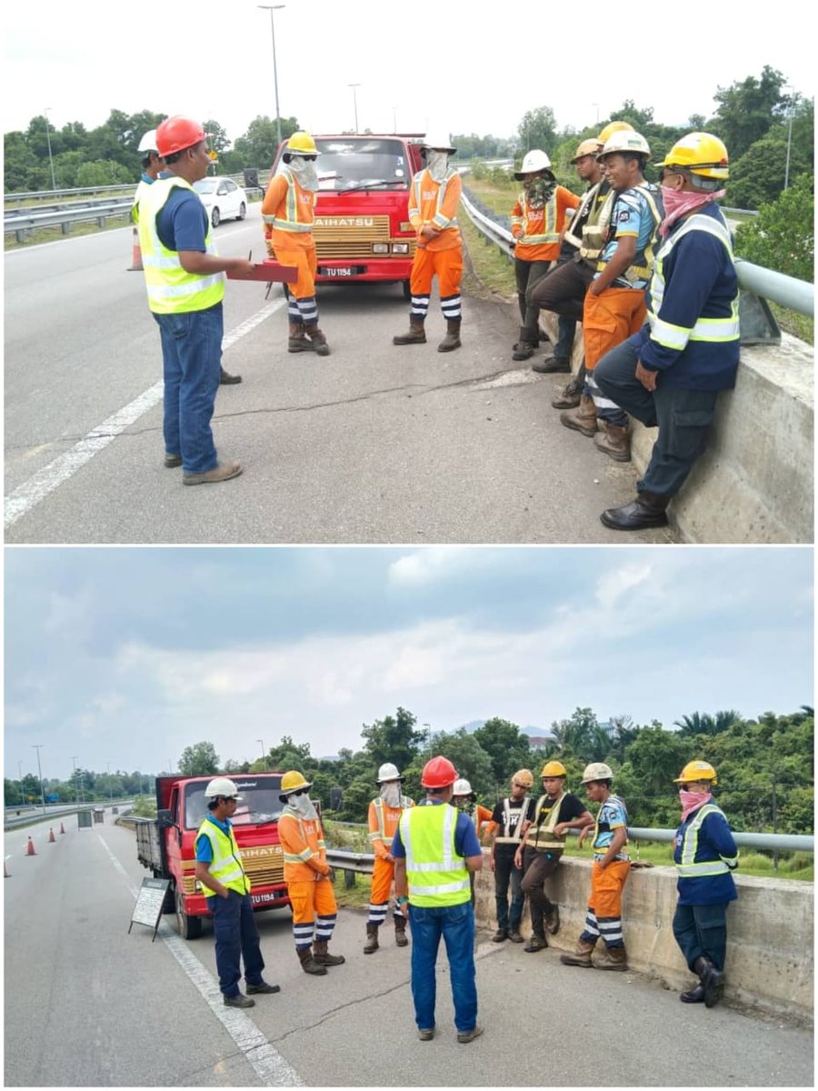 ssjv_kt's tweet photo. Program Taklimat Keselamatan Kepada Sub Kontraktor Kerja-Kerja Rutin R01 Kuala Terengganu &amp; Kuala Nerus, Terengganu.

@jkrktganu
@JKRTerengganu
@sibs

Berhati-hati di jalan raya!

#SSJV
#SasoakaiResources
#YOURSAFETYISOURTOPPRIORITY https://t.co/B6byUNJOF8