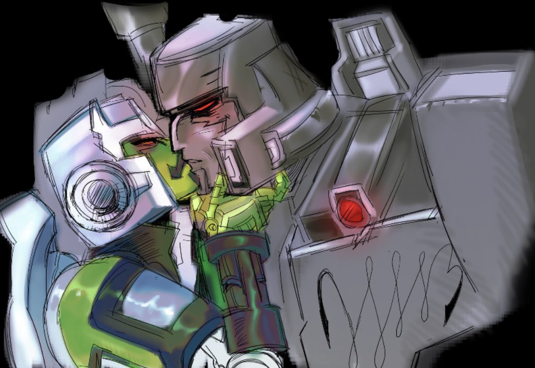 Megatron_boobs's tweet photo. minimegs sketch of mine that @wenchrat colored a bit ago 🤓 https://t.co/Y6WH4NUXUS