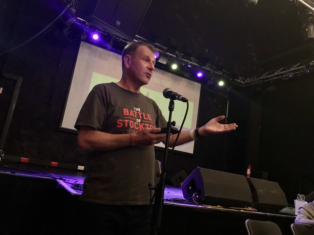 Michael Cook of the Battle of Stockton campaign ⁦is one the hosts and organisers this weekend at our AGM. Pictured here at the Georgian Theatre in Stockton on Tees ⁦⁦<a href="/georgian_stcktn/">The Georgian Theatre</a>⁩ ⁦<a href="/IBMT_SCW/">IBMT</a>⁩ ⁦<a href="/BOScampaign/">Battle Of Stockton</a>⁩