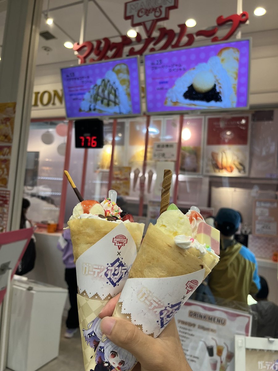 Yarmachan_'s tweet photo. 東京の3店舗回りました
よきよき！

#ガーディアンテイルズ 
#マリオンクレープ https://t.co/x8ZovThDrr