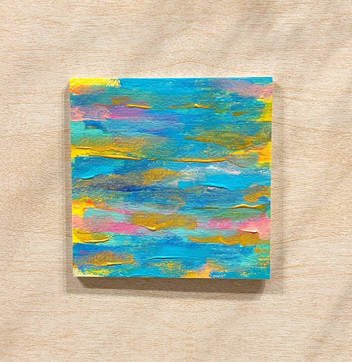 maruartistmaiko's tweet image. 波〰
canvas 10cm×10cm

#波アート #waveart #抽象画 #キャンバスアート