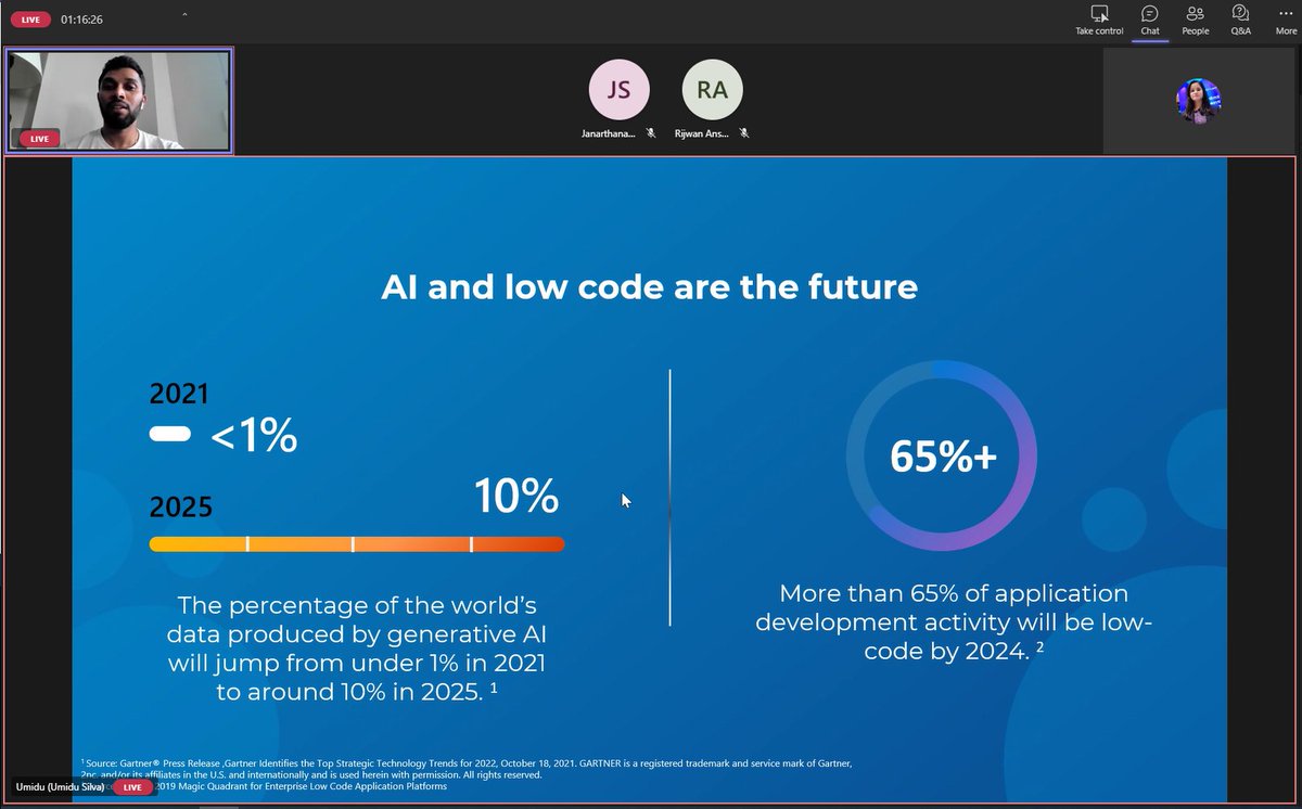 SatyaKarki's tweet image. We are live and event "#Development with #Copilot: An AI Coding Partner" is already started.
Mr Umidu Silva is presenting on "Power Platform with CoPilot and AI" 
Link to Join: tinyurl.com/37vjyhrk
#DevelopmentWithCopilot #AICodingPartner  #CodingRevolution #AI #GitHubCopilot