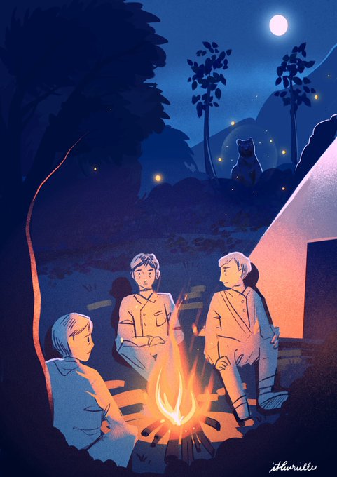 「2boys campfire」 illustration images(Latest)