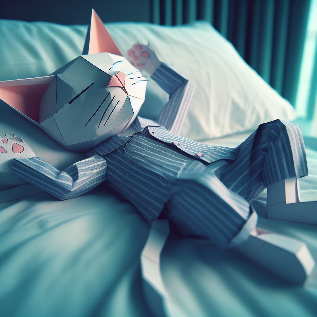 luislevrato's tweet photo. @The_DailyAi A paper cat sleeping 😸 https://t.co/1p1pMxTyJS