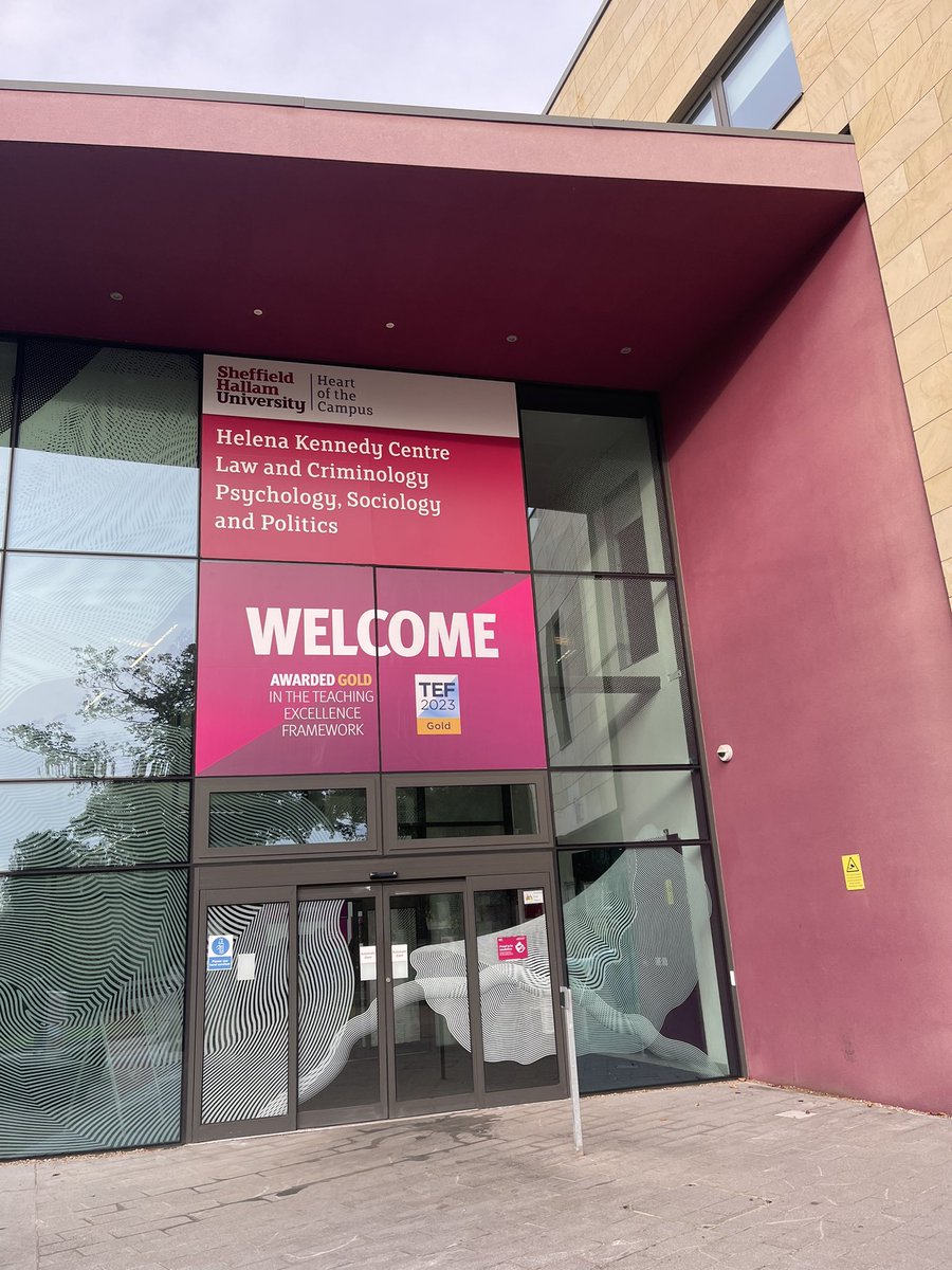 Great to see the new signage up for our first open day of the academic year #TEFgold @sheffhallamuni