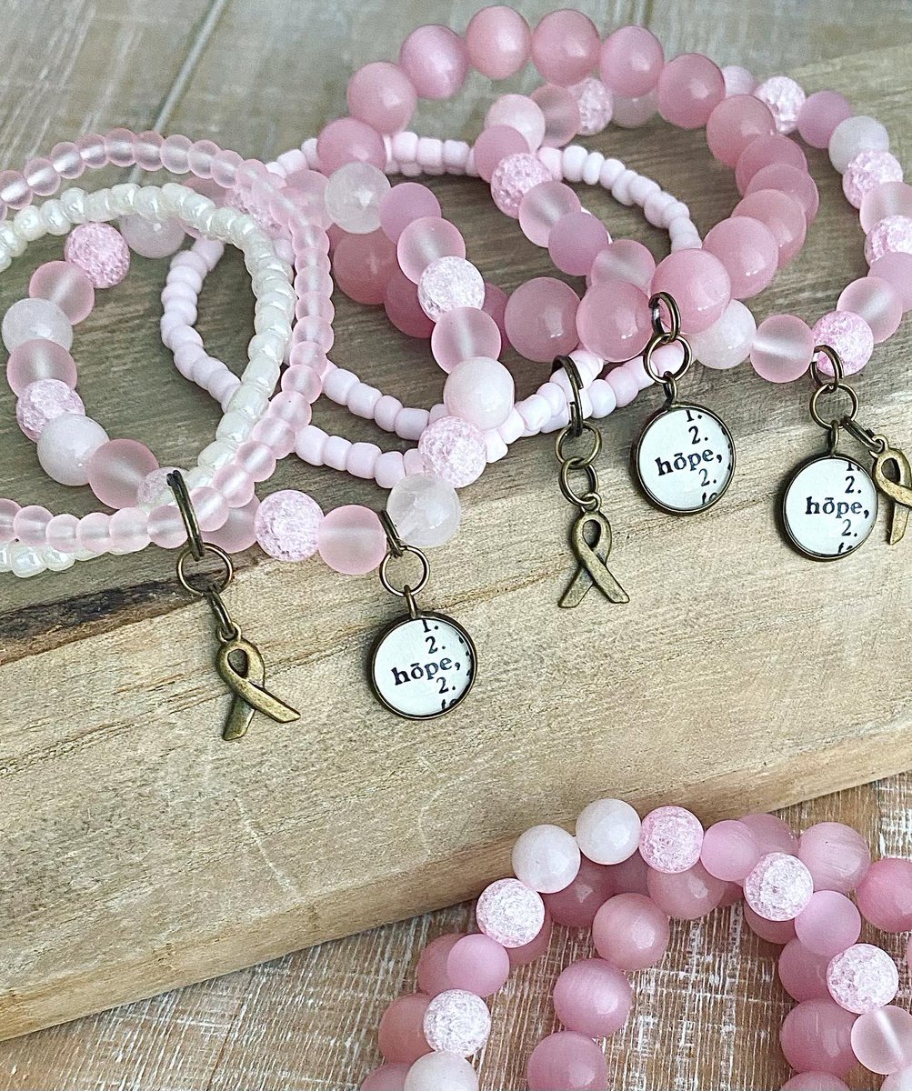 This month we encourage you to schedule your mammograms &amp; screenings… early detection saves lives! 💞 A portion of the sale of each breast cancer support bracelet is given to bc cancer research. #pinksisters #BreastCancerAwareness