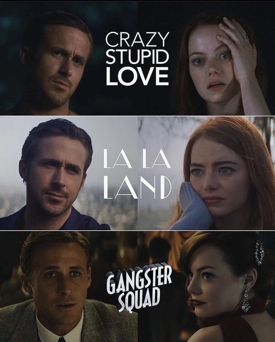 TheCinesthetic's tweet image. The Ryan Gosling and Emma Stone trilogy. 

Which movie is your favorite?