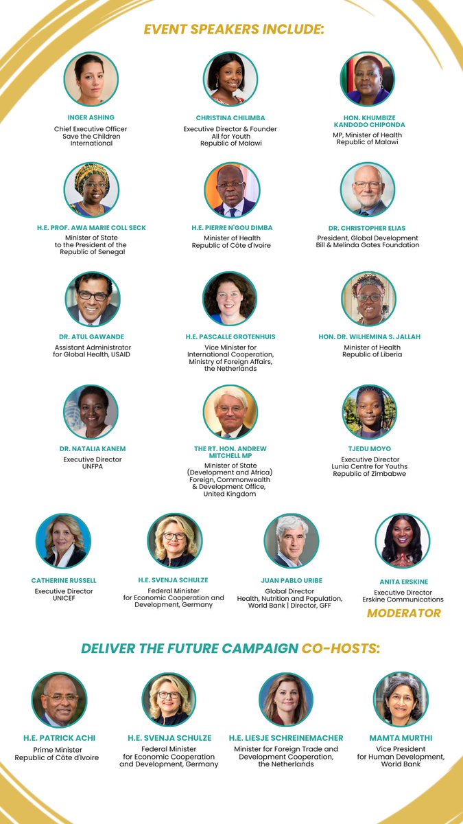 The GFF (@thegff) on Twitter photo The #DeliverTheFuture pledging event is days away! On October 16, a distinguished slate of speakers will gather <a href="/WorldHealthSmt/">World Health Summit</a> to support <a href="/theGFF/">The GFF</a>'s campaign, co-hosted by Côte d’Ivoire, Germany & the Netherlands in partnership with <a href="/WorldBank/">World Bank</a>. Join us! Details: The #DeliverTheFuture pledging event is days away! On October 16, a distinguished slate of speakers will gather <a href="/WorldHealthSmt/">World Health Summit</a> to support <a href="/theGFF/">The GFF</a>'s campaign, co-hosted by Côte d’Ivoire, Germany & the Netherlands in partnership with <a href="/WorldBank/">World Bank</a>. Join us! Details: